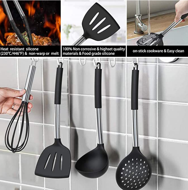 La batterie de cuisine de silicone réglée pour les produits supérieurs de cuisine en pastel d'articles de ménage s'est vendue